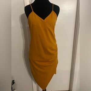 Mind Code Mustard Mini Dress